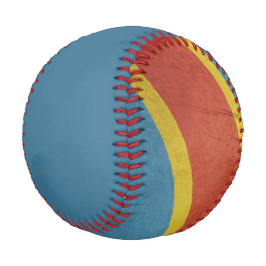 Flagge der Demokratischen Republik Kongo Baseball (Schrägansicht)