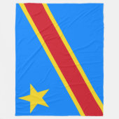 Flagge der Demokratischen Republik Kongo Fleecedecke (Vorderseite)
