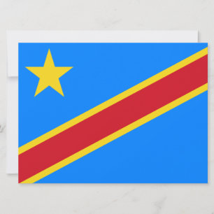 Flagge der Demokratischen Republik Kongo Karte