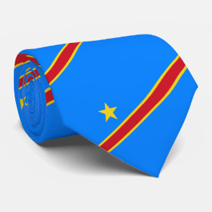 Flagge der Demokratischen Republik Kongo Krawatte