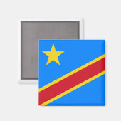 Flagge der Demokratischen Republik Kongo Magnet (Vorderseite/Rückseite)
