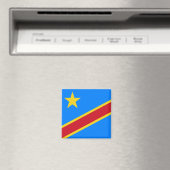 Flagge der Demokratischen Republik Kongo Magnet (In Situ (Geschirrspüler))