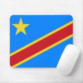 Flagge der Demokratischen Republik Kongo Mousepad (Mit Mouse)