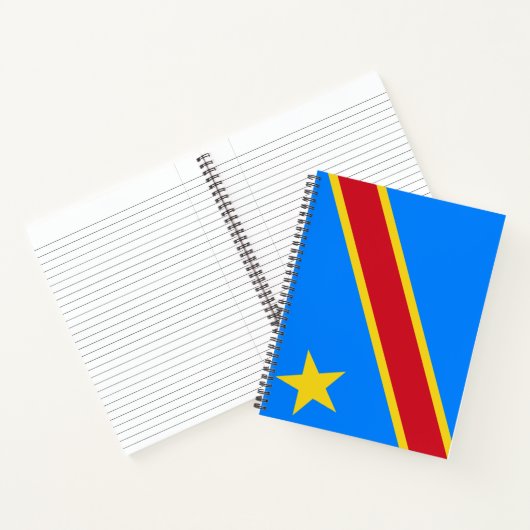 Flagge der Demokratischen Republik Kongo Notizblock (Innenseite)
