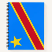 Flagge der Demokratischen Republik Kongo Notizblock (Vorderseite)