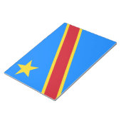 Flagge der Demokratischen Republik Kongo Notizblock (angewinkelt)