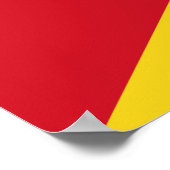 Flagge der Demokratischen Republik Kongo Poster (Ecke)