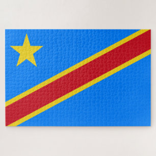 Flagge der Demokratischen Republik Kongo Puzzle