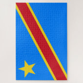 Flagge der Demokratischen Republik Kongo Puzzle (Vertikal)