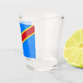 Flagge der Demokratischen Republik Kongo Schnapsglas (Rechts)