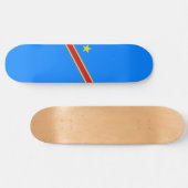 Flagge der Demokratischen Republik Kongo Skateboard (Horizontal)