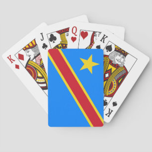 Flagge der Demokratischen Republik Kongo Spielkarten