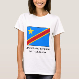 Flagge der Demokratischen Republik Kongo T-Shirt