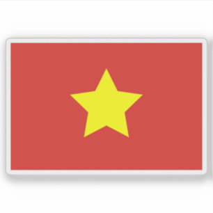Flagge der Demokratischen Republik Vietnam ('45-'5 Aufkleber