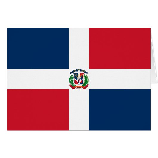 Flagge der Dominikanischen Republik (Vorderseite (Horizontal))