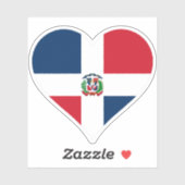 Flagge der Dominikanischen Republik Aufkleber (Blatt)