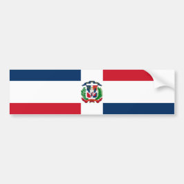 Flagge der Dominikanischen Republik Autoaufkleber