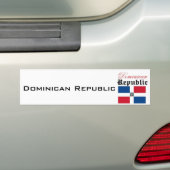 Flagge der Dominikanischen Republik Autoaufkleber (Auf Auto)