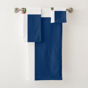 Flagge der Dominikanischen Republik Badhandtuch Set