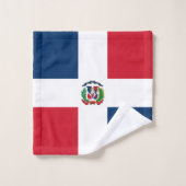 Flagge der Dominikanischen Republik Badhandtuch Set (Waschlappen)