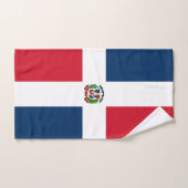 Flagge der Dominikanischen Republik Badhandtuch Set (Handtuch)