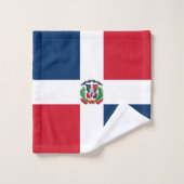 Flagge der Dominikanischen Republik Badhandtuch Set (Waschlappen)