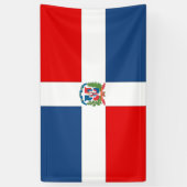 Flagge der Dominikanischen Republik Banner (Vertikal)