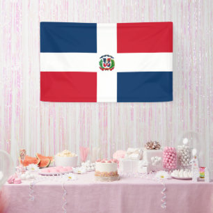 Flagge der Dominikanischen Republik Banner