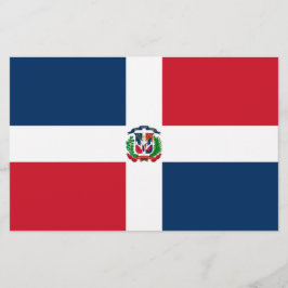 Flagge der Dominikanischen Republik Briefpapier
