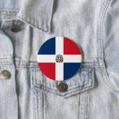 Flagge der Dominikanischen Republik Button (Beispiel)