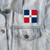Flagge der Dominikanischen Republik Button (Beispiel)