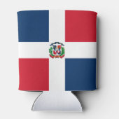 Flagge der Dominikanischen Republik Dosenkühler (Rückseite)