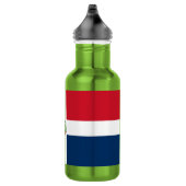 Flagge der Dominikanischen Republik Edelstahlflasche (Rechts)