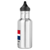 Flagge der Dominikanischen Republik Edelstahlflasche (Rechts)
