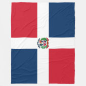 Flagge der Dominikanischen Republik Fleecedecke (Vorderseite)