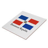 Flagge der Dominikanischen Republik Fliese (Seite)