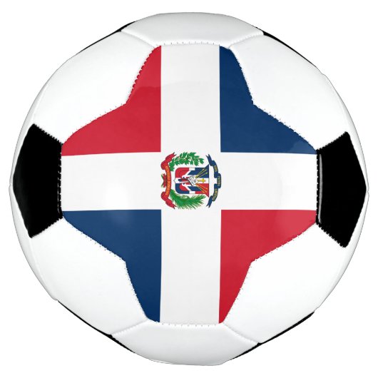 Flagge der Dominikanischen Republik Fußball (Gedreht)