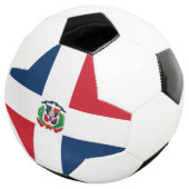Flagge der Dominikanischen Republik Fußball (Dreiviertel)