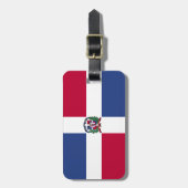 Flagge der Dominikanischen Republik Gepäckanhänger (Vorderseite vertikal)