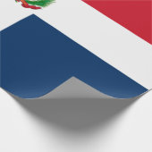 Flagge der Dominikanischen Republik Geschenkpapier (Ecke)