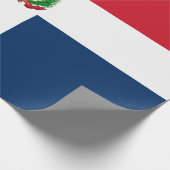 Flagge der Dominikanischen Republik Geschenkpapier (Ecke)