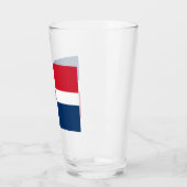 Flagge der Dominikanischen Republik Glas (Links)