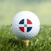 Flagge der Dominikanischen Republik Golfball (Insitu T-Shirt)