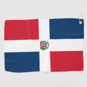 Flagge der Dominikanischen Republik Golfhandtuch (Horizontal)