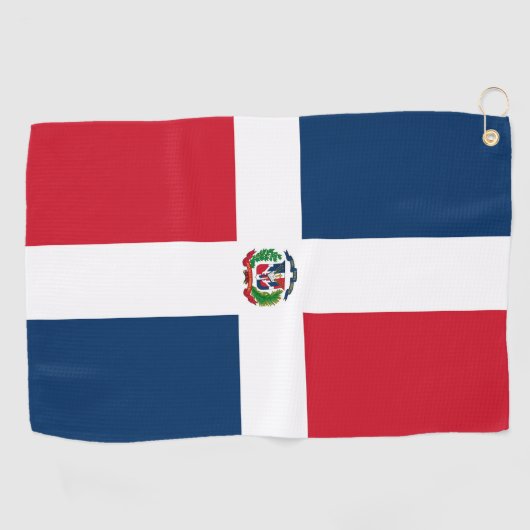 Flagge der Dominikanischen Republik Golfhandtuch (Horizontal)