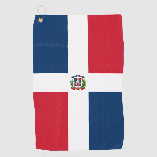 Flagge der Dominikanischen Republik Golfhandtuch (Vorderseite)