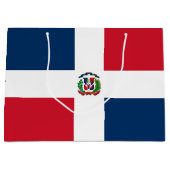Flagge der Dominikanischen Republik Große Geschenktüte (Vorderseite)