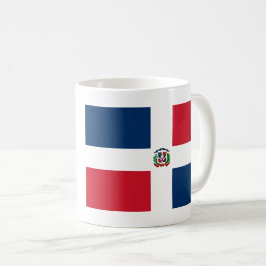 Flagge der Dominikanischen Republik Kaffeetasse (VorderseiteRechts)