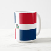 Flagge der Dominikanischen Republik Kaffeetasse (VorderseiteRechts)