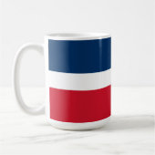 Flagge der Dominikanischen Republik Kaffeetasse (Links)